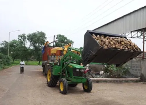 Tractor Mounted Biomass Briquette Loaders