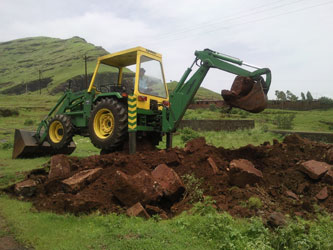 Tractor Mounted Backhoe